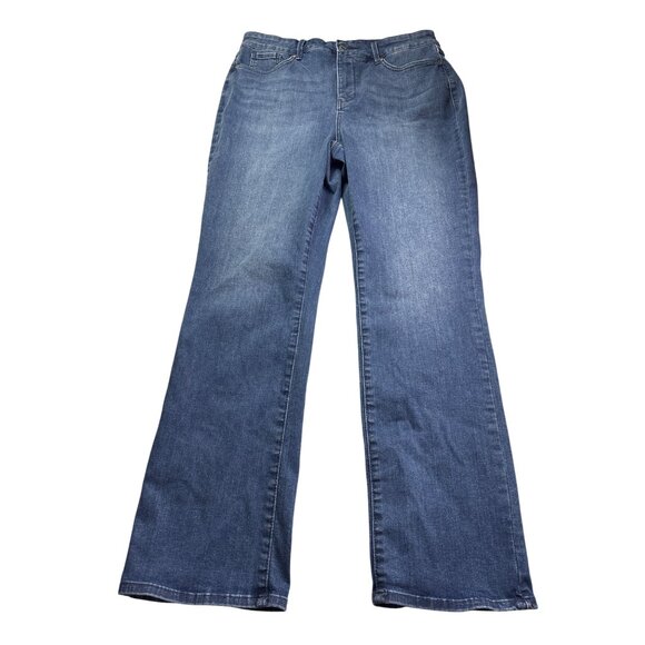 Curves 360 by NYDJ Bootcut Jeans Size 14 Medium Wash - Picture 1 of 4